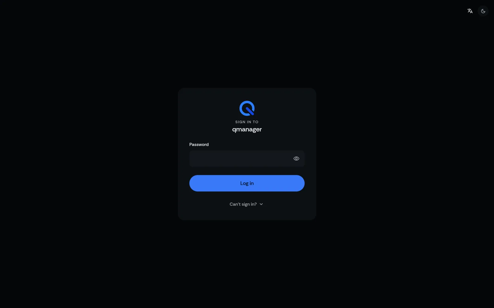 QManager RM520N Login screen